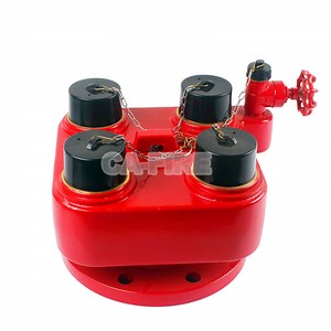 [Hot Item] 4 Way Breeching Inlet Fire Water Divider 6" Flange Fire Department Connection