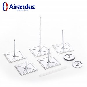 [Hot Item] Factory HVAC Air Duct Sticky Base Pins Self Adhesive Insulation Pins Stick up Pin for Ventilation Duct System