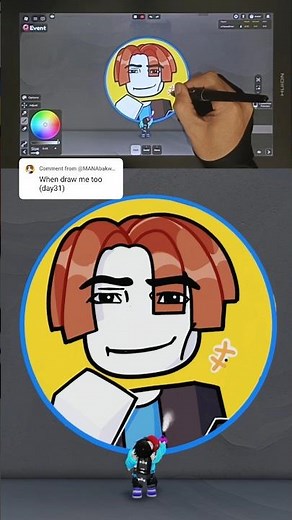 Time to draw your pfp on roblox spray paint! 🖌️✨ who next? #roblox #art #drawing