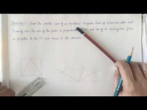 ISOMETRIC DRAWING OF TRIANGULAR PRISM