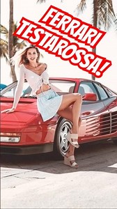 Ferrari Testarossa – “Donna e Motori” Ep. 1 | Vintage Italian Supercar Legend #shorts