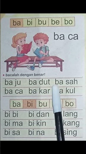 Belajar Membaca Kata Awalan Huruf B untuk Anak Anak