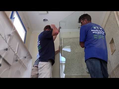 Glass shower door removal