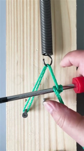 Genius Trick for Securing Strong Springs Easily! #knot #rope #ropetutorial #diy #knottying #knottutorial #fyp #reelsviral #foryoupage #tent #usa #reels | Knot Tricks