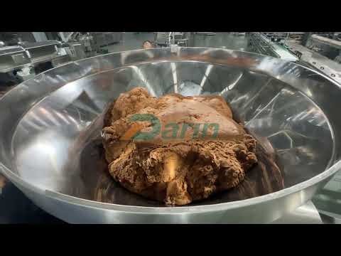 Darin jerky treats beef chicken duck dog snacks meat strips vacuum extrusion line with auto loader