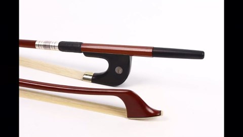 Yinfente 3/4 Upright double bass Bow Brazilwood German Bow Natural Bow Hair Well balanced