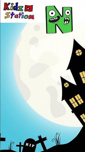 Halloween Alphabets M N O | Guess the Spooky Letters | #Kidzstation #shorts