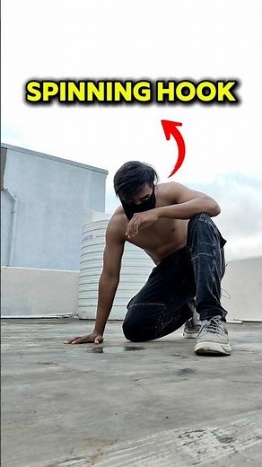 🔥 Spinning Hook Kick Tutorial | Master the Knockout Kick in 07 Sec 🥋🤯 #martialarts#kickboxing#shorts