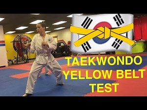 Taekwondo Yellow Belt Test (My First belt promotion in Taekwondo!)