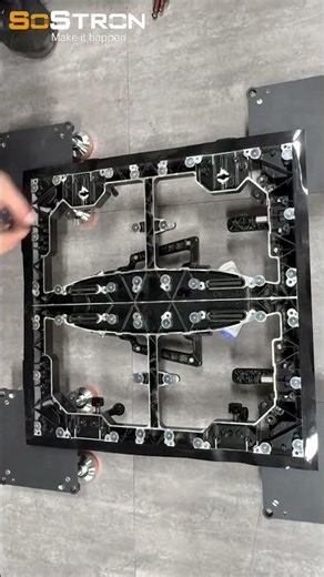 LED floor screen installation process revealed | From structure to debugging in one step! #factory
