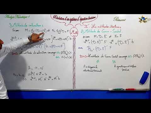 Résolution d’un système d'équation linéaire partie 8