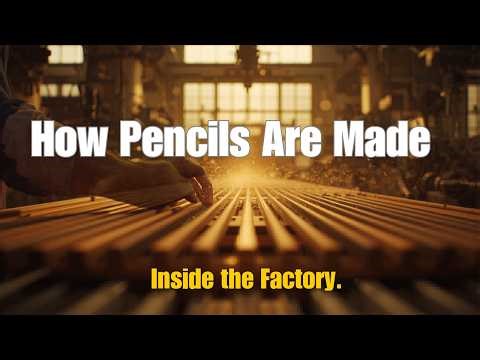 how pencils are made in factories!