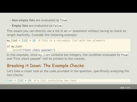 Understanding the if Statement Evaluation in Python Lists: Truthiness Explained