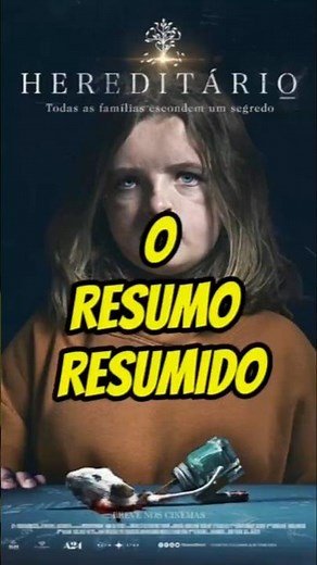 O resumo resumido do filme Hereditário #filmes #hereditário #shorts