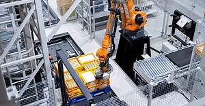 段ボールケース・コンテナ両対応のデパレタイズロボット | 株式会社Mujin