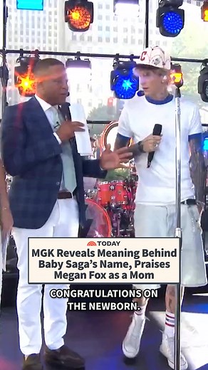 “Megan’s a great mom." 🧡 mgk gave TODAY an inside scoop on his newborn daughter’s name and motherhood for actress Megan Fox during his performance on the Citi Concert Series. Sponsored by Citi. | Today Show