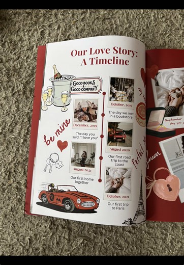 didn’t want a basic Valentine’s gift this year… so I turned our love story into a magazine ❤️📖 From adding our photos in Canva to flipping through every page - this might be my favorite gift I’ve ever made. Would you gift something like this? 💌 Save this idea for Valentine’s ✨ #valentinesgifts #couplegift #couplemagazine #magazine #viral