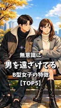無意識に男を遠ざけてるB型女子の特徴【TOP5】