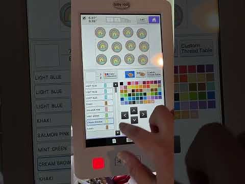 Brother/Baby Lock Multi Needle Machine - How to Assign thread colors