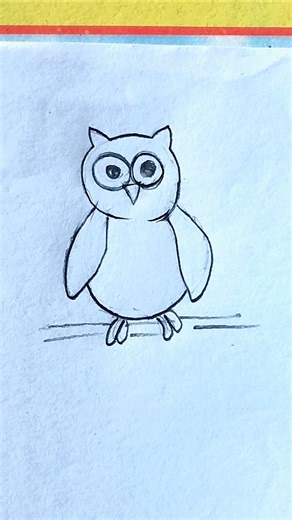 Easy Owl Drawing for Beginners ✏️🦉 #OwlDrawing #CuteDrawing #EasyDrawing #ReelsIndia #ViralReels