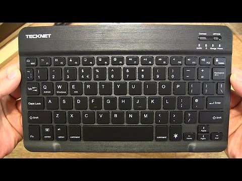 TeckNet Ultra-Slim Wireless Bluetooth Backlit Keyboard
