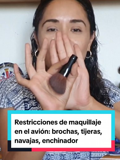 Consejos sobre maquillaje permitido en el avión