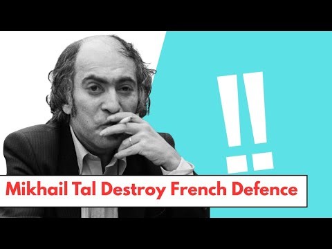 Mikhail Tal CRUSHES the French Defence | Rubinstein Variation Destroyed !!