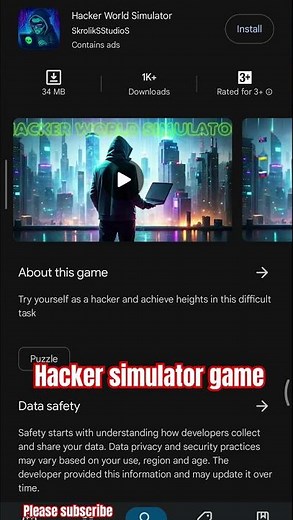 Hacker simulator game #newgame #virelshorts #games #shortvideo #hacker #hackinfo #hack #hackers