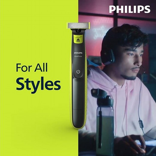 New Philips OneBlade | For All Styles - Trim, Edge and Shave (15s)