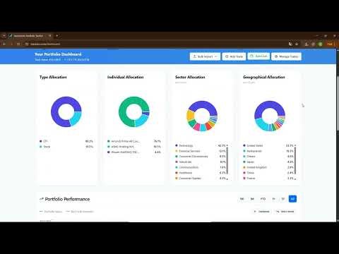 TrackinV - Your Investment Portfolio Tracker - Dashboard