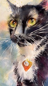 How should I create these cat watercolor tutorials? | Rachel Parker Varner