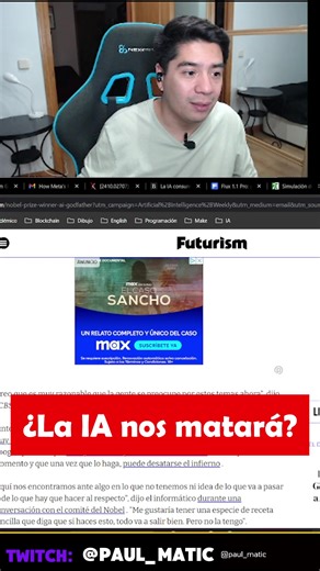 🚨La IA nos matará 🚨#Inteligenciaartificial #stream #ia