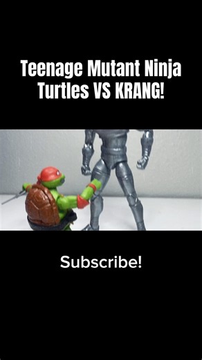 Teenage Mutant Ninja Turtles VS Krang! (Stop Motion) #animation #tmnt #stopmotion