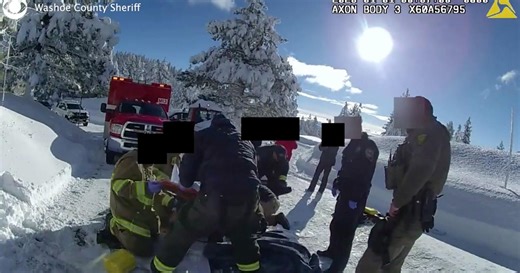 Bodycam video after Jeremy Renner snowplow accident shows first responders treating actor: "It crunched him"