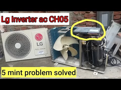 How Do I fix a CH 05 error in LG dual Inverter ac | Anish alvi