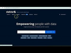 Statista Searching Brand and Demographic Data