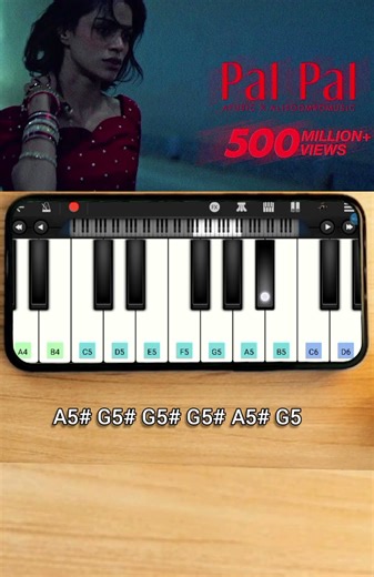 🎹 Pal Pal Piano Tutorial | Walk Band Cover | Afusic x AliSoomroMusic #shorts