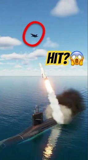 Insane Accuracy! 🚀 Submarine vs. Fighter Jet 💥 #shorts #military #army #soldier