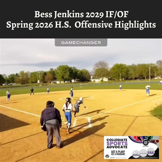 Bess Jenkins 2029 IF/OF Spring 2026 H.S. Offensive Highlights