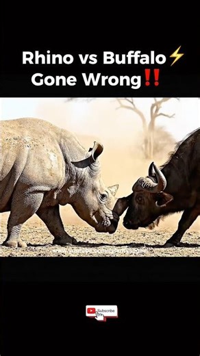 Rhino vs Buffalo Which Animal REALLY Rules the Wild?
