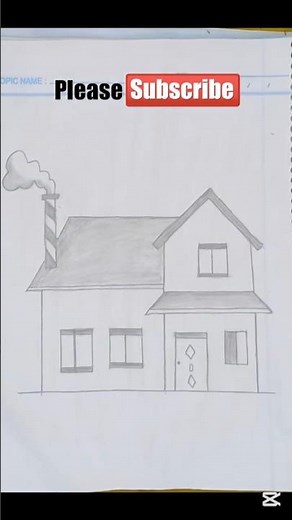 How To Draw a Beautiful House Step By Step | Easy House Drawing Tutorial For Beginners