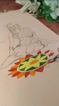 ഉത്രാടദിനാശംസകൾ 🥰❤️//My onam special Painting//