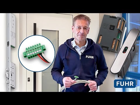 FUHR Motor Locks: Wired Connection Options and Terminal Assignments