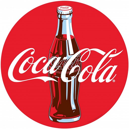 Coca-cola Red Circle Bottle Vinyl Sticker, Officially Licensed Coke Decal - Etsy