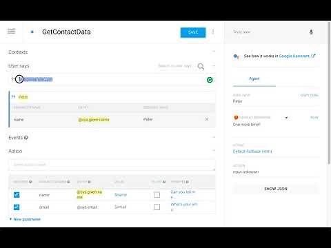 Dialogflow Chatbot - Slot Filling - Getting a User's Contact Data