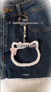 Easiest way to make diy CUTEST KEYCHAIN for free (NO BS) || #fashion #diy #fyp #shorts