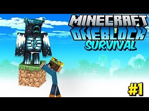 One Block MCPE Survival🔥|Skyblock Challenge in Minecraft PE