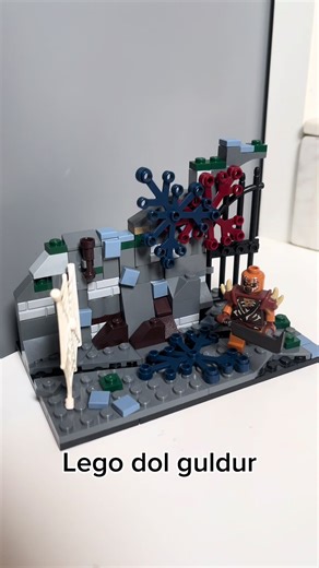 Small Lego dol guldur moc. Just practice for possibly a large build. Any improvements on the design and style ? #lego #legolordoftherings #lordoftherings #moc #legomoc