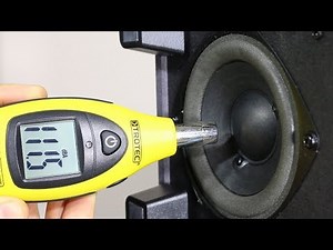 Logitech Z313 speaker bass excursion test + dB at 1m