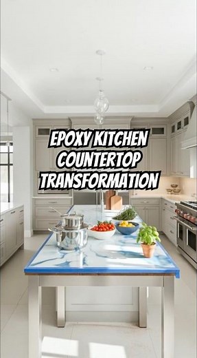 Epoxy Kitchen Countertop Transformation | Satisfying Build
